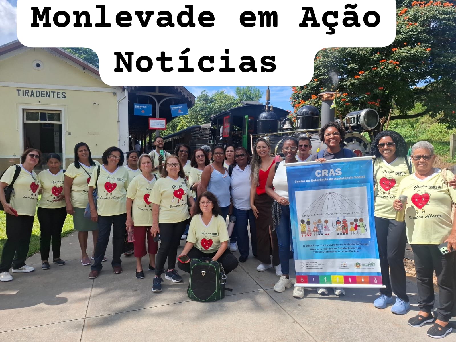Grupo Sempre Alerta participa de viagem a Tiradentes pelo Projeto Conviver e fortalece vínculos comunitários.