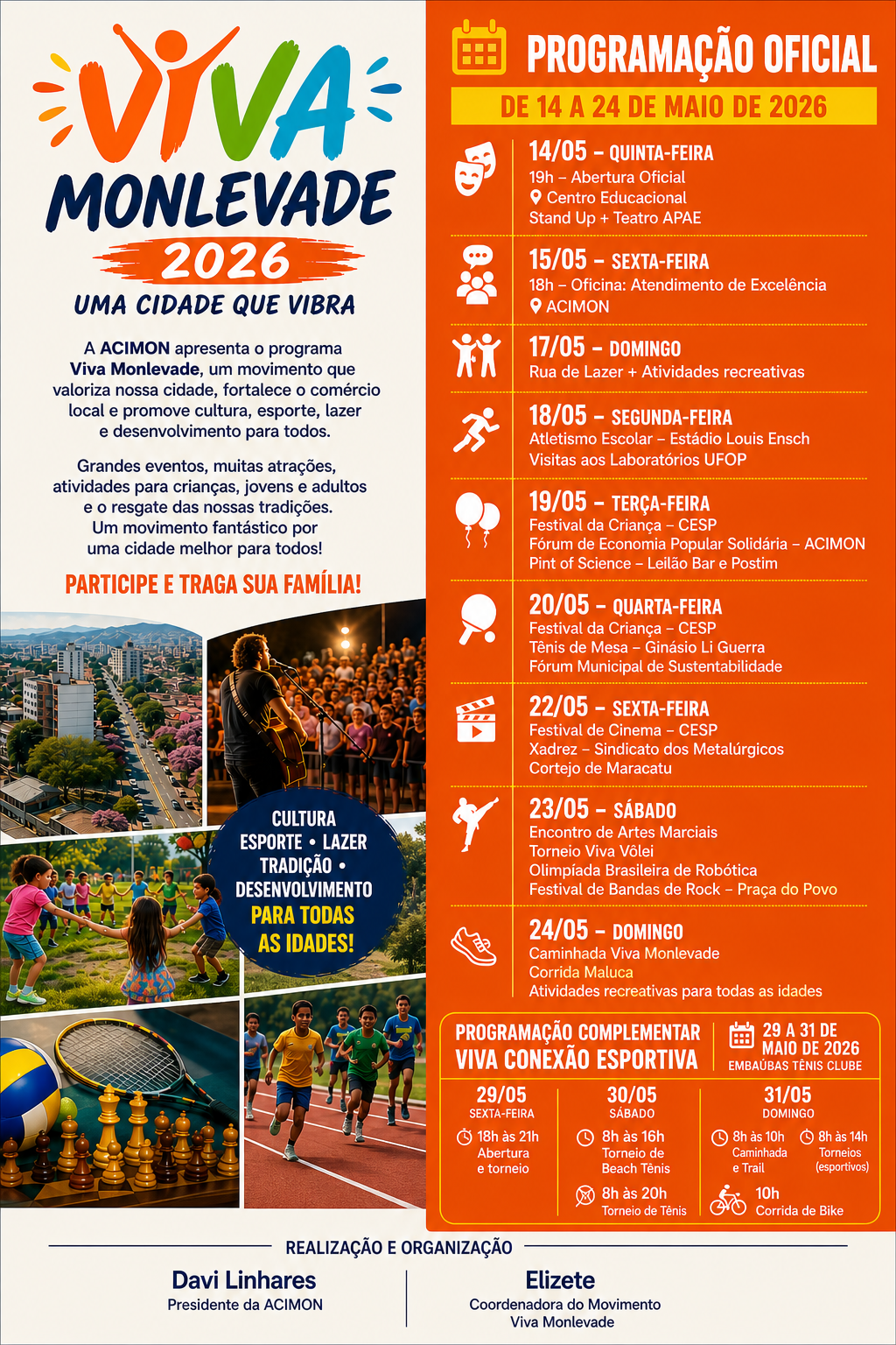 CONVITE  PARA A POPULAÇAO MONLEVADENSE.