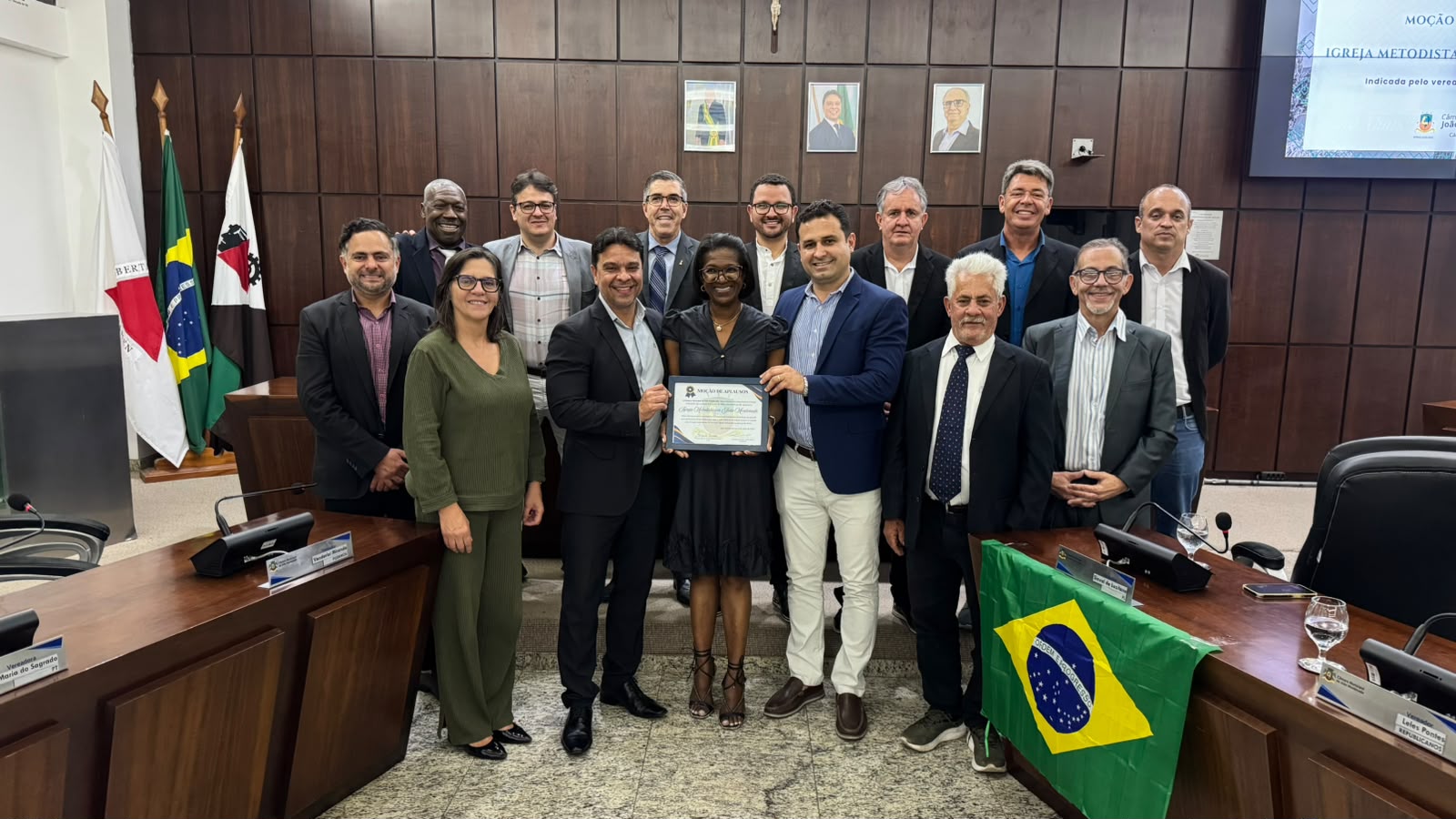 Igreja Metodista recebe Moção de Aplausos pelos 90 anos de história e serviços prestados à comunidade.