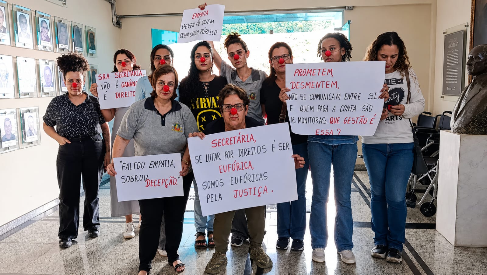 Monitoras da Educação Infantil levam reivindicações à Câmara e reforçam pedido por valorização da categoria.