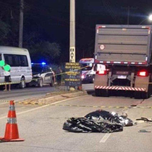 Adolescente morre e outro fica gravemente ferido em ocorrência de trânsito envolvendo bicicleta e carreta em João Monlevade.