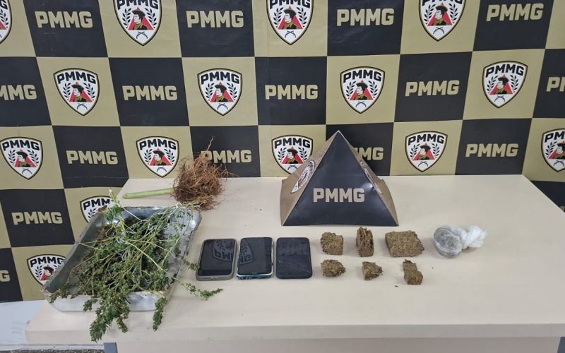 Polícia Militar descobre drogas em residência e prende suspeito por tráfico em João Monlevade.