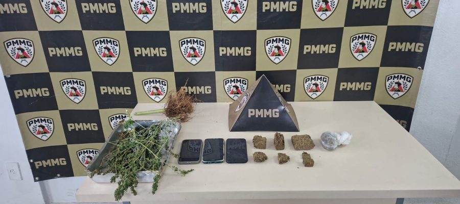 Polícia Militar descobre drogas em residência e prende suspeito por tráfico em João Monlevade.