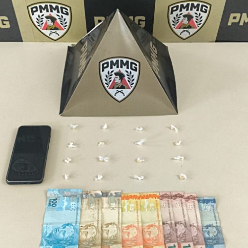 Polícia Militar prende suspeito por tráfico de drogas no bairro Cruzeiro Celeste, em João Monlevade.