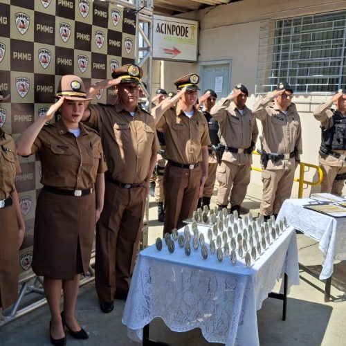Dr. Laércio e Dorinha participam da reinauguração do 1º Pelotão da Polícia Militar em João Monlevade.