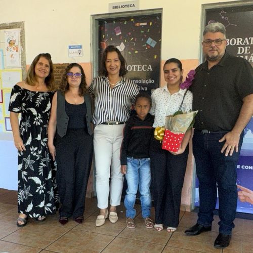 Escola Promorar inaugura Laboratório de InformáticaEspaço recebeu o nome da Professora Elcy Caldeira dos Santos.
