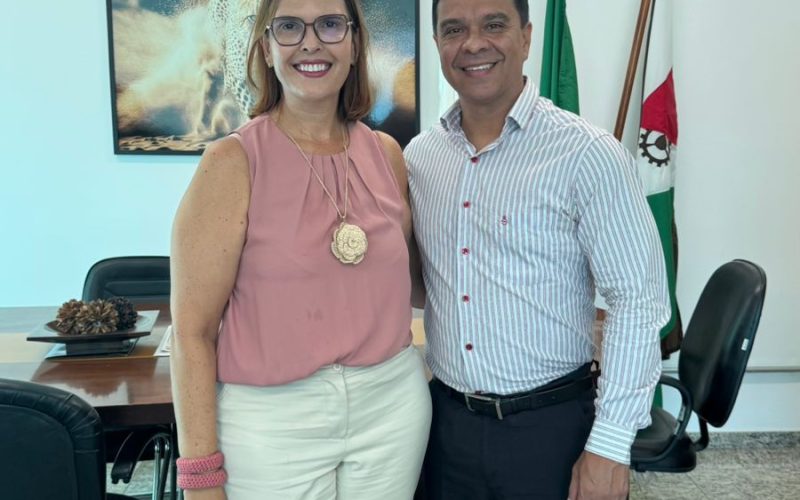 O presidente da Câmara Municipal de João Monlevade, Fernando Linhares (Podemos), recebeu na manhã dessa quarta-feira, 11, a chefe do Cartório Eleitoral, Hortência Carvalho.