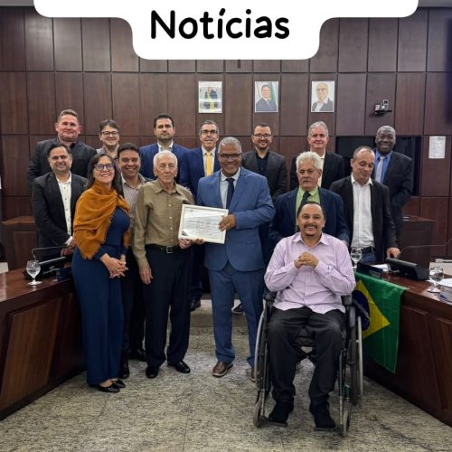 Relojoeiro e filantropo Antônio Sebastião Linhares recebe Moção de Aplausos.
