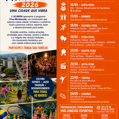 CONVITE  PARA A POPULAÇAO MONLEVADENSE.